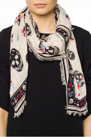 Skull motif scarf, zdjęcie 2 Skull motif scarf od Alexander McQueen